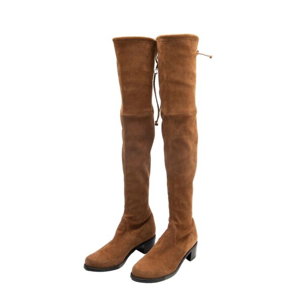 Stuart Weitzman Brown Midland Boots 7 - Picture 4 of 4